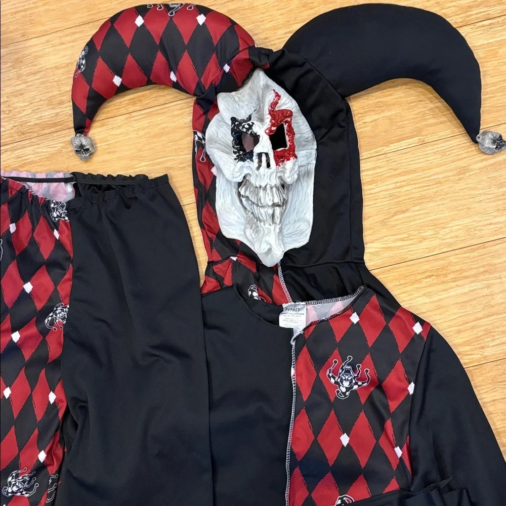 California Costumes Sinister Jester Child Costume Size Medium 8-10 - Black & Red - Picture 5 of 7